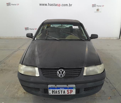 Veículo VW - VolksWagen Gol Volkswagen Gol 1.0 GIV 2002 Preto Conservado 2003 em leilão