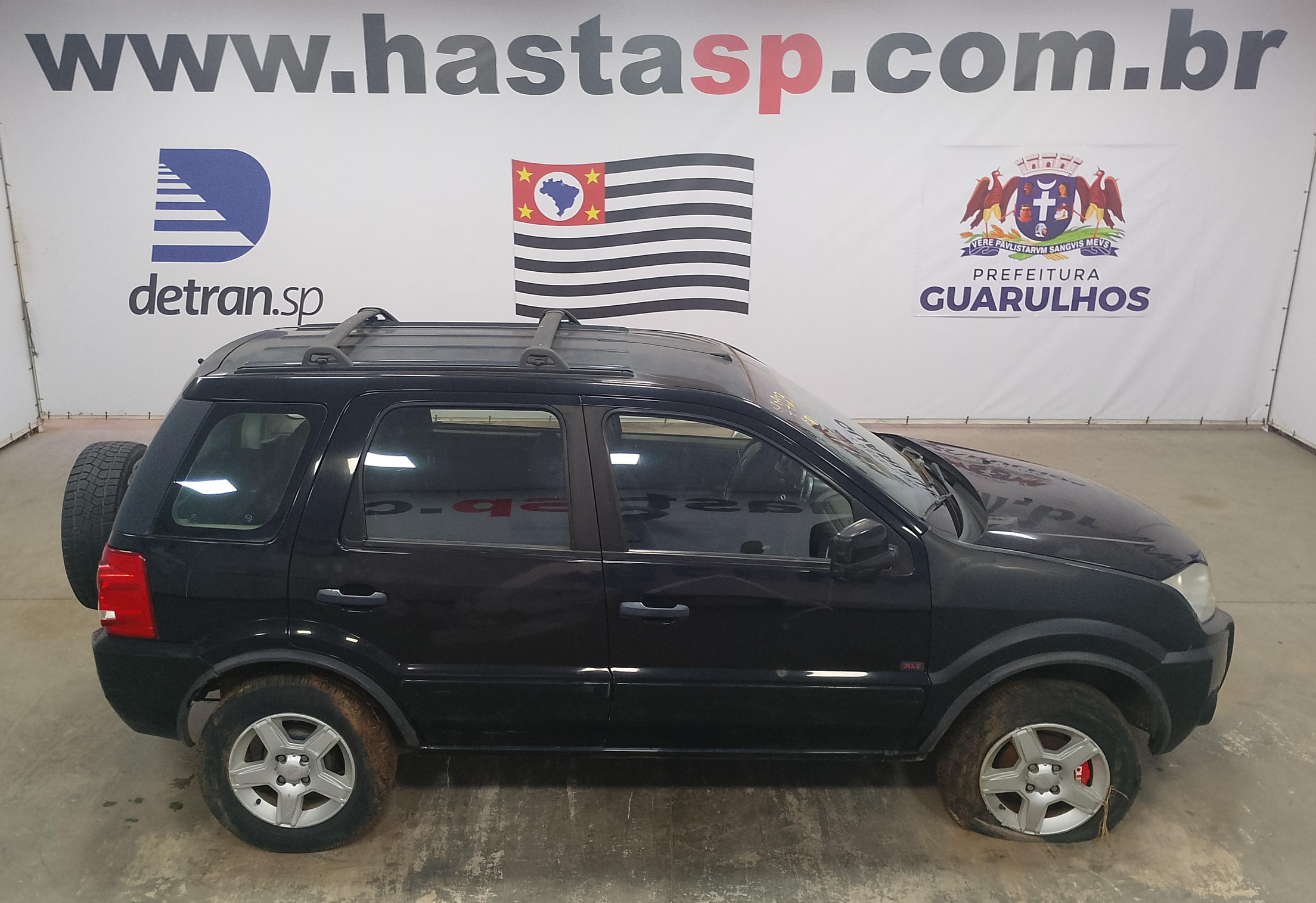 Veículo Ford Ecosport Ford Ecosport XLT 1.6 Flex 2008 Preto Conservado 2009 em leilão