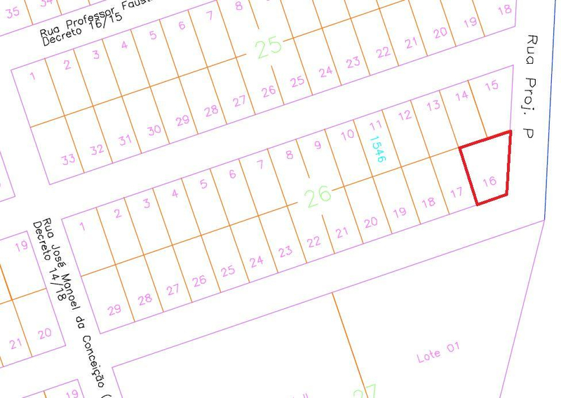 Lote de terras n° 16, quadra 26, parque residencial belo horizonte - umuarama/pr - 279,50m² - matrícula n° 30.414.