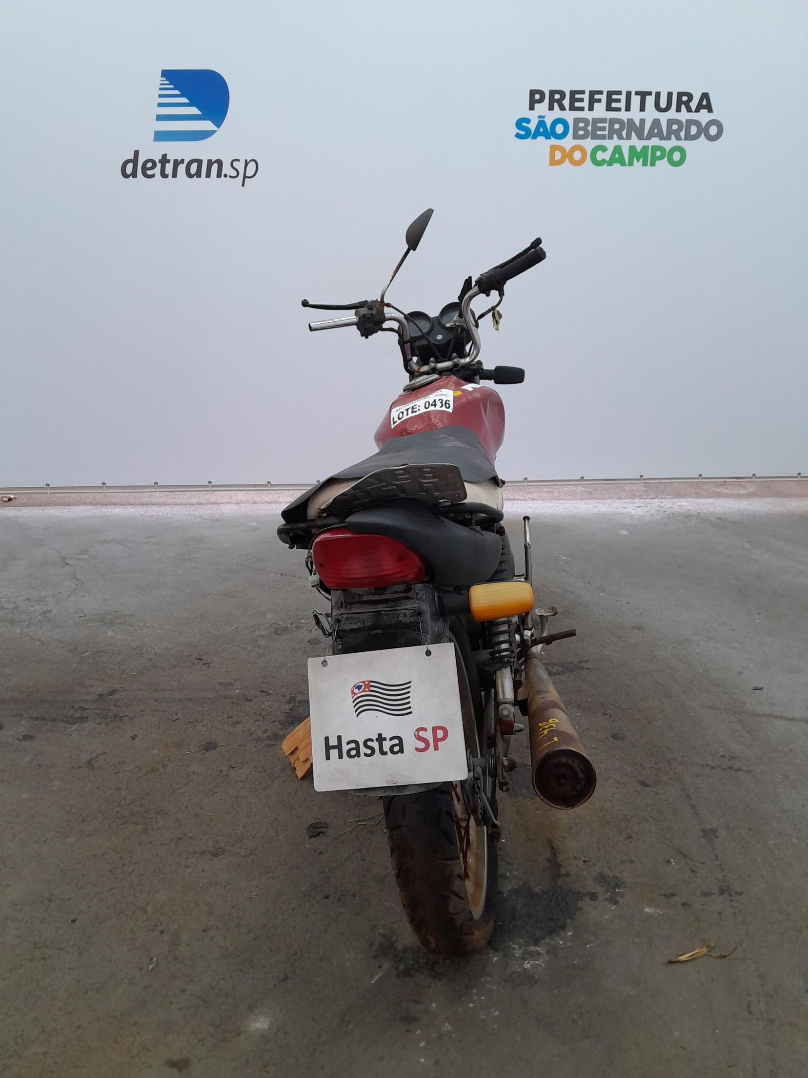 Veículo HONDA CG Honda CG 125 Fan 2006 Vermelha Conservada 2006 em leilão