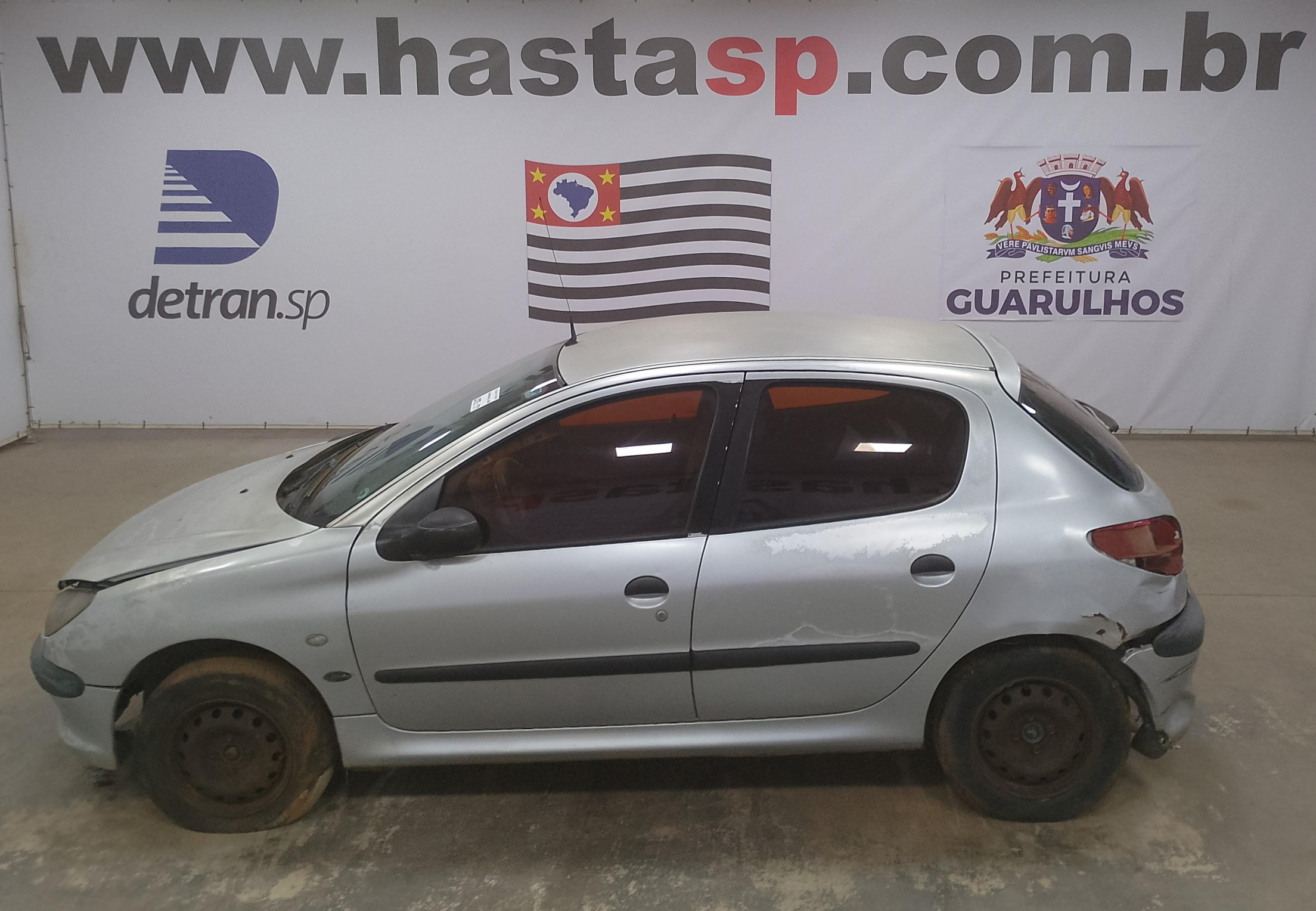Peugeot 206 Selection 2003 Cinza Conservado