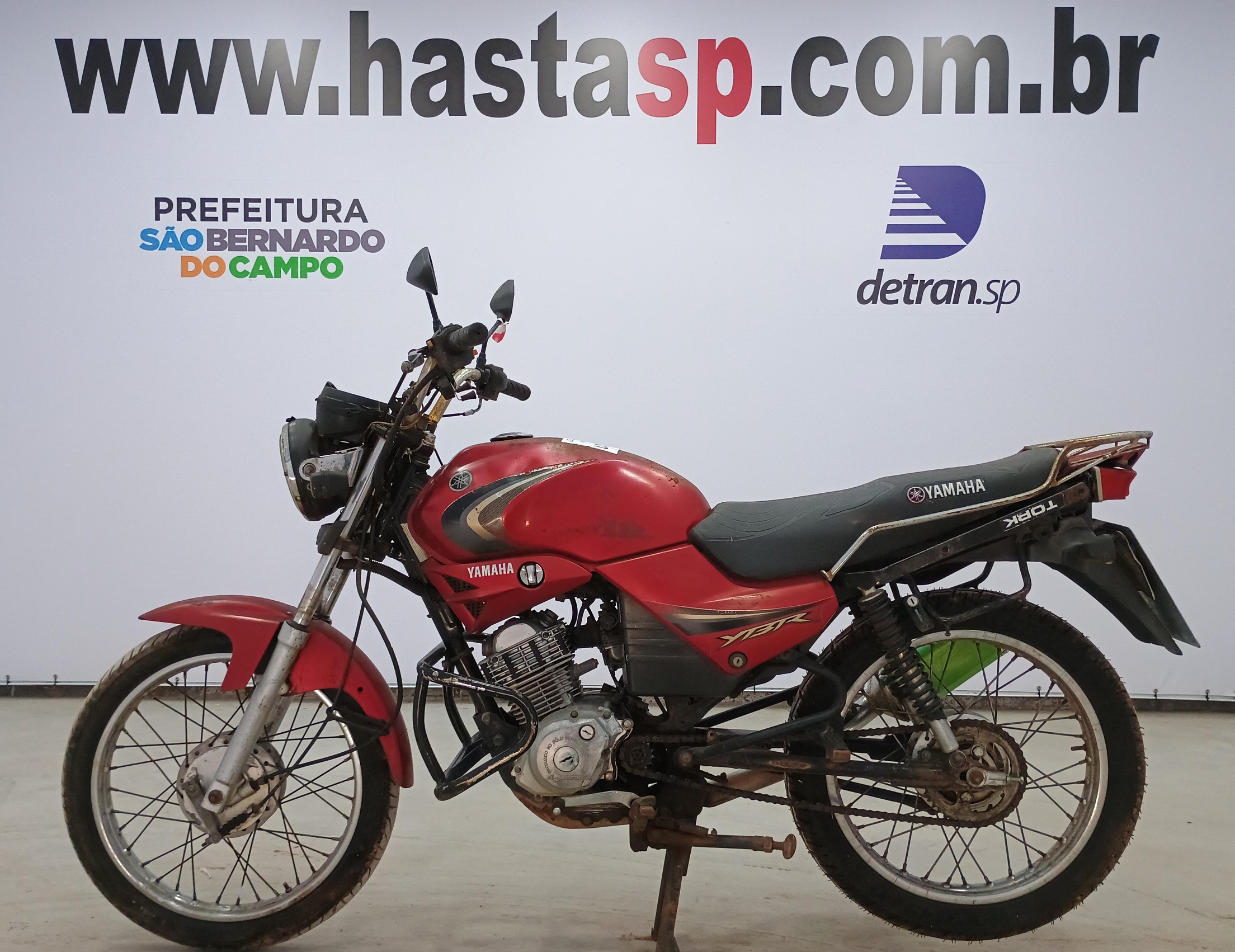 Veículo YAMAHA YBR Yamaha YBR 125K 2007 Vermelha Conservada 2008 em leilão