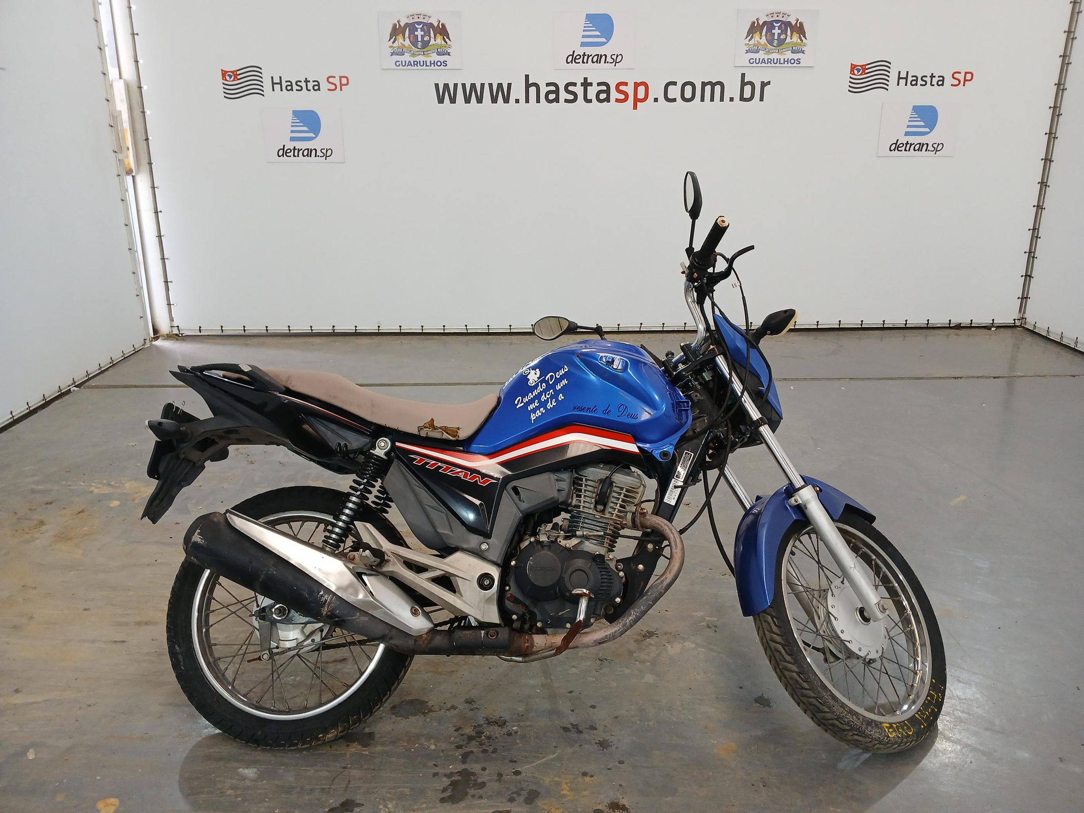 Veículo HONDA CG Honda CG 160 Titan 2021 Azul Conservada 2021 em leilão