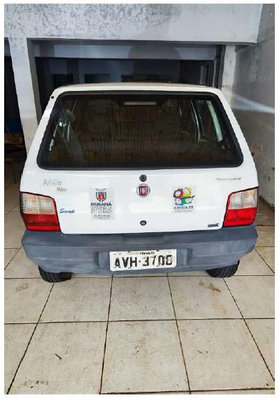 Veículo Fiat Uno Mille Fiat Uno Mille Way Econ 2012 Conservado Branco 2013 em leilão